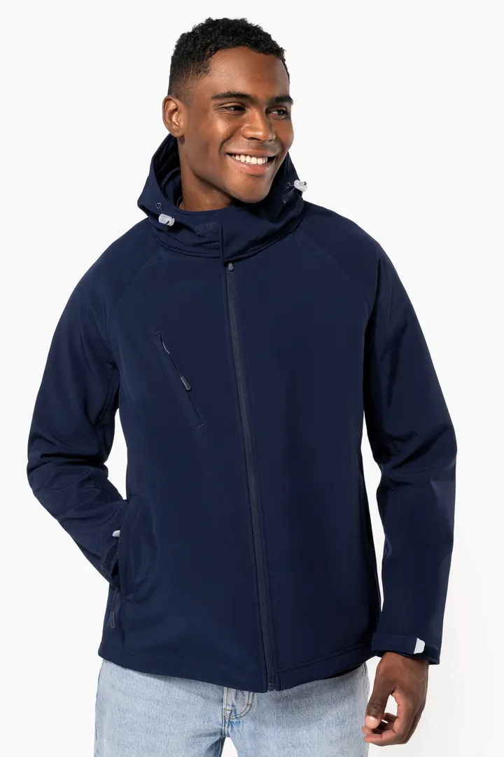 Herren Softshell-Jacke mit Abnehmbare Kapuze 5
