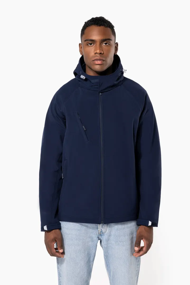 Herren Softshell-Jacke mit Abnehmbare Kapuze 6