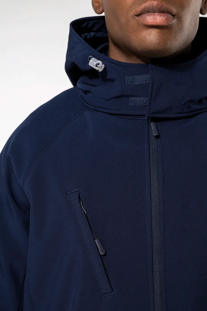 Herren Softshell-Jacke mit Abnehmbare Kapuze 8