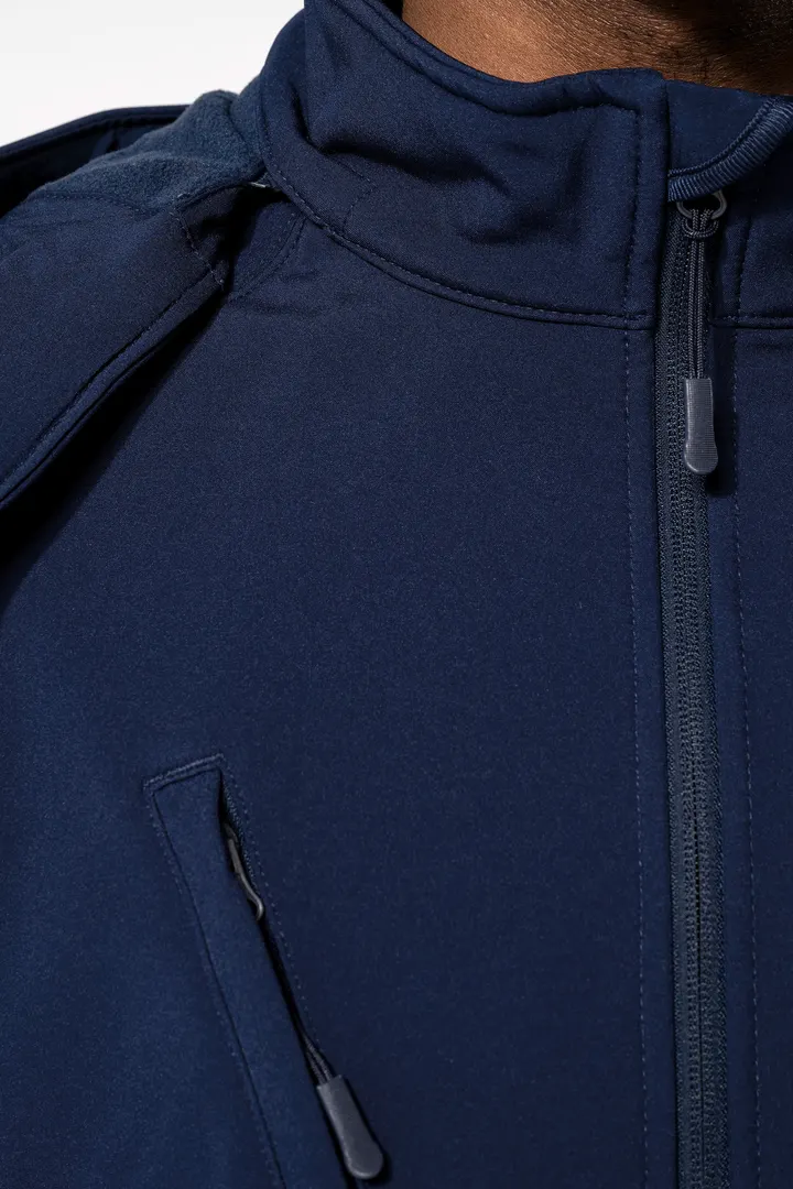 Herren Softshell-Jacke mit Abnehmbare Kapuze 9