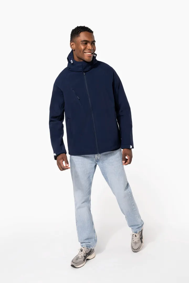 Veste softshell à capuche amovible homme