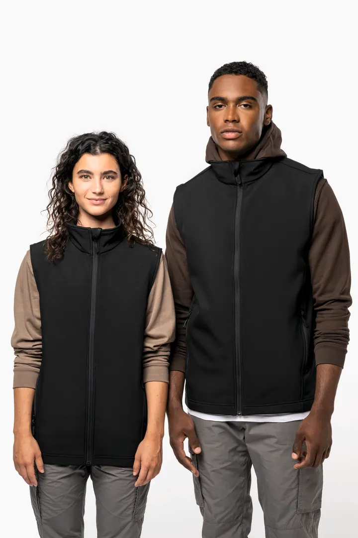 Zweilagiger, umweltfreundlicher Unisex-Softshell-Bodywärmer 10