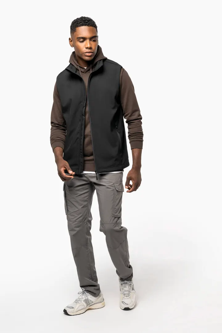 Zweilagiger, umweltfreundlicher Unisex-Softshell-Bodywärmer 13