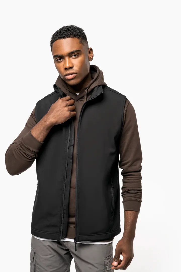 Zweilagiger, umweltfreundlicher Unisex-Softshell-Bodywärmer 14