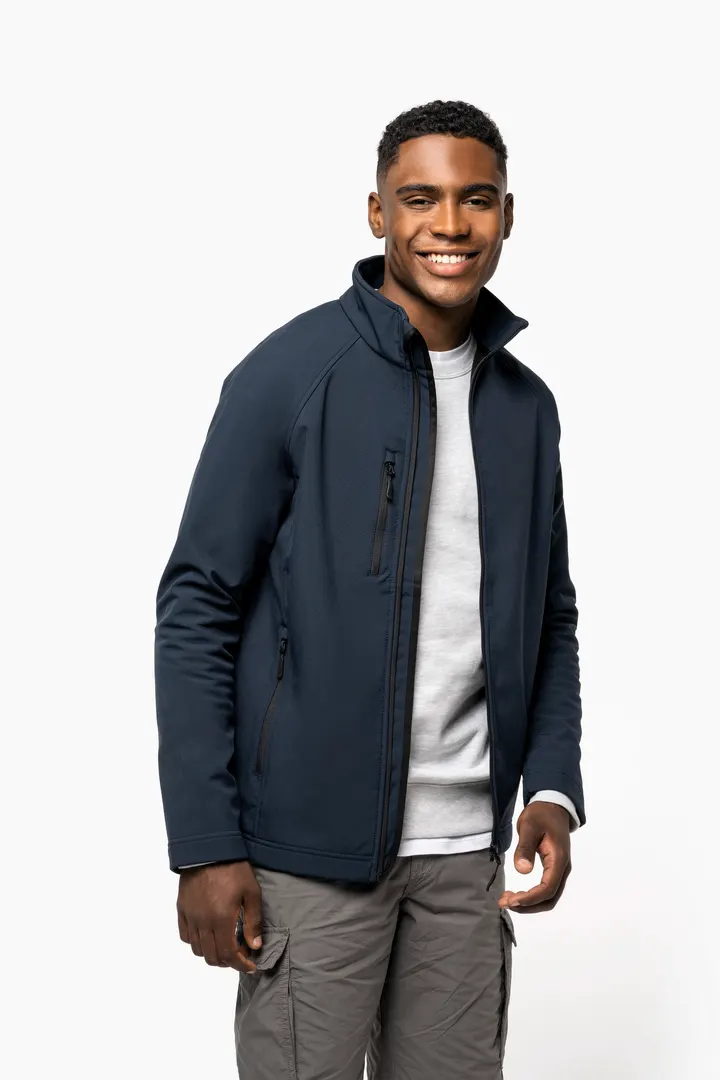 Umweltfreundliche 3-lagige Unisex-Softshell-Jacke 18