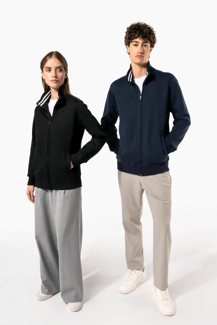 Herren Fleece-Sweater mit Reißverschluss 14