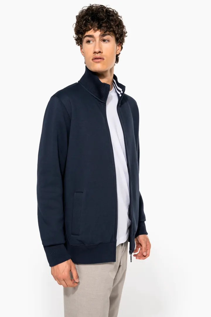 Herren Fleece-Sweater mit Reißverschluss 16