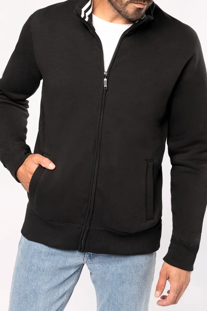 Herren Fleece-Sweater mit Reißverschluss 4