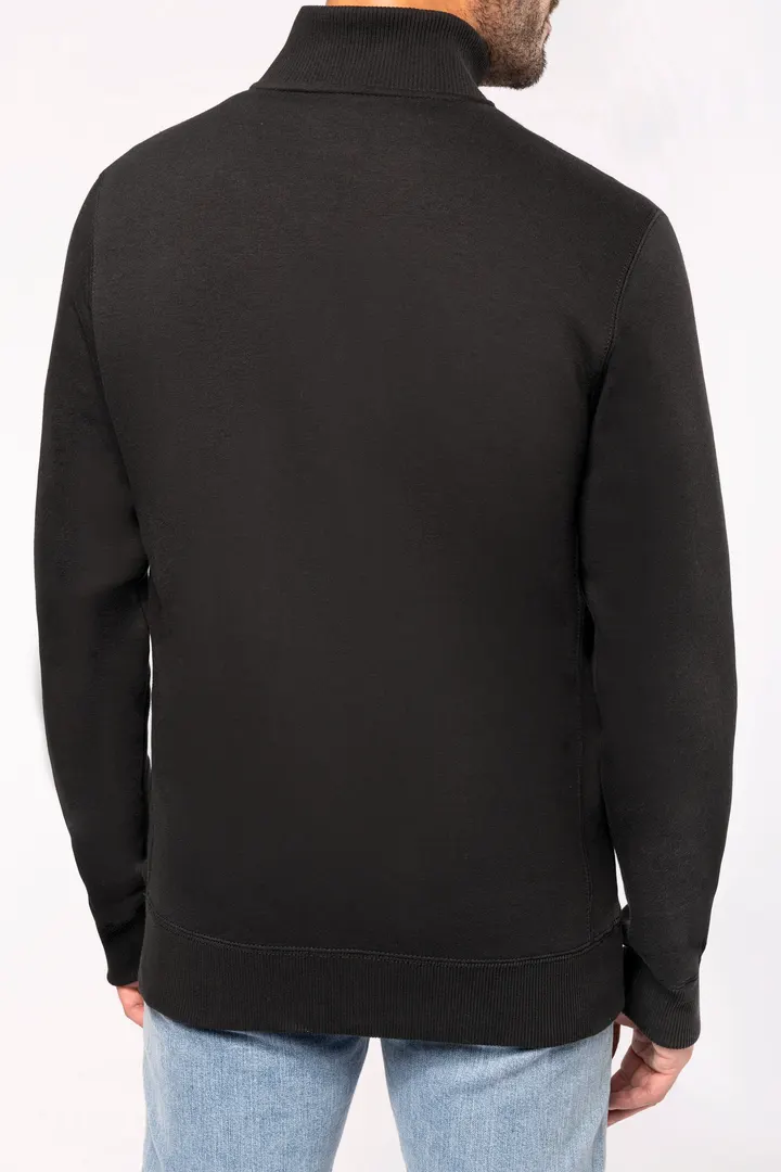 Herren Fleece-Sweater mit Reißverschluss 2