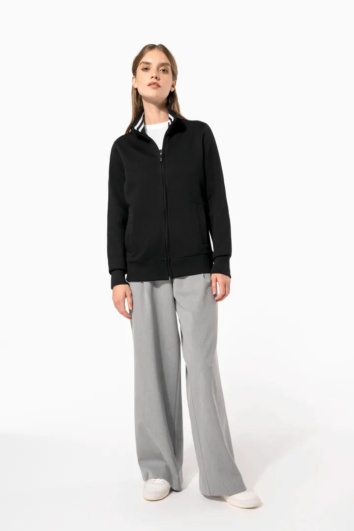 Damen Fleece-Sweater mit Zip