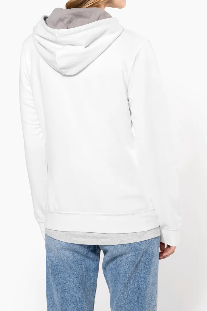Damen-kapuzensweatshirt bicolor