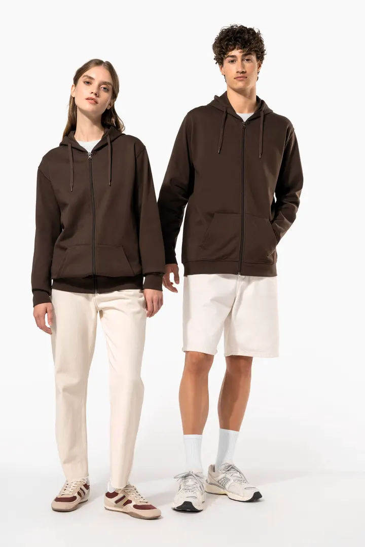 Sweat-shirt zippé capuche unisexe 11