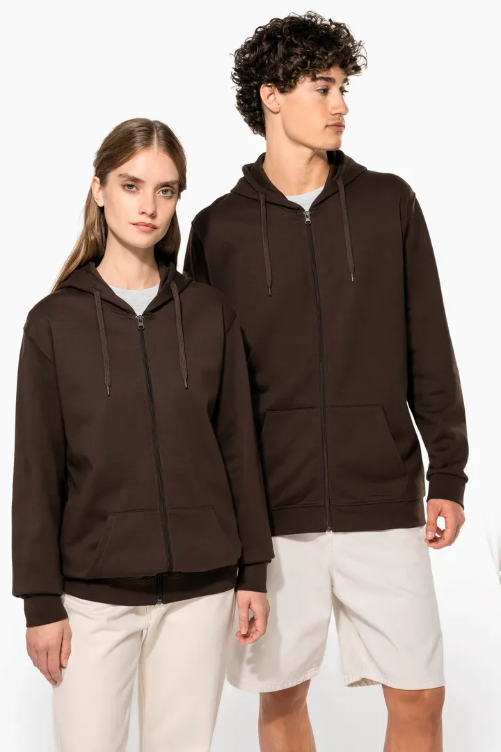 Sweat-shirt zippé capuche unisexe 12