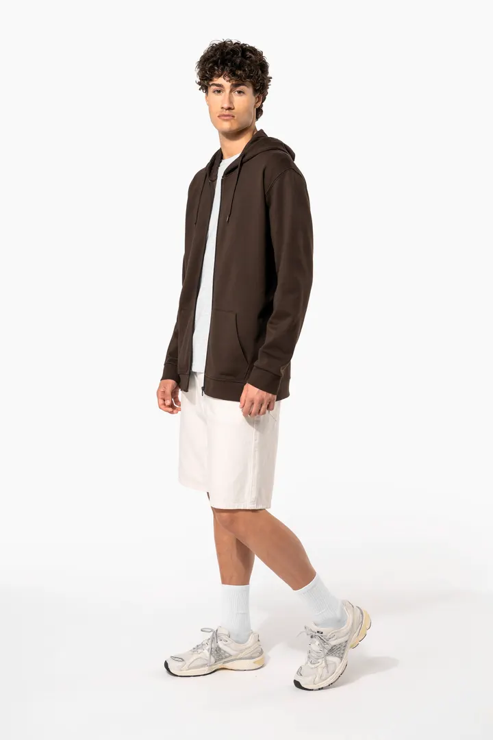 Sweat-shirt zippé capuche unisexe 2