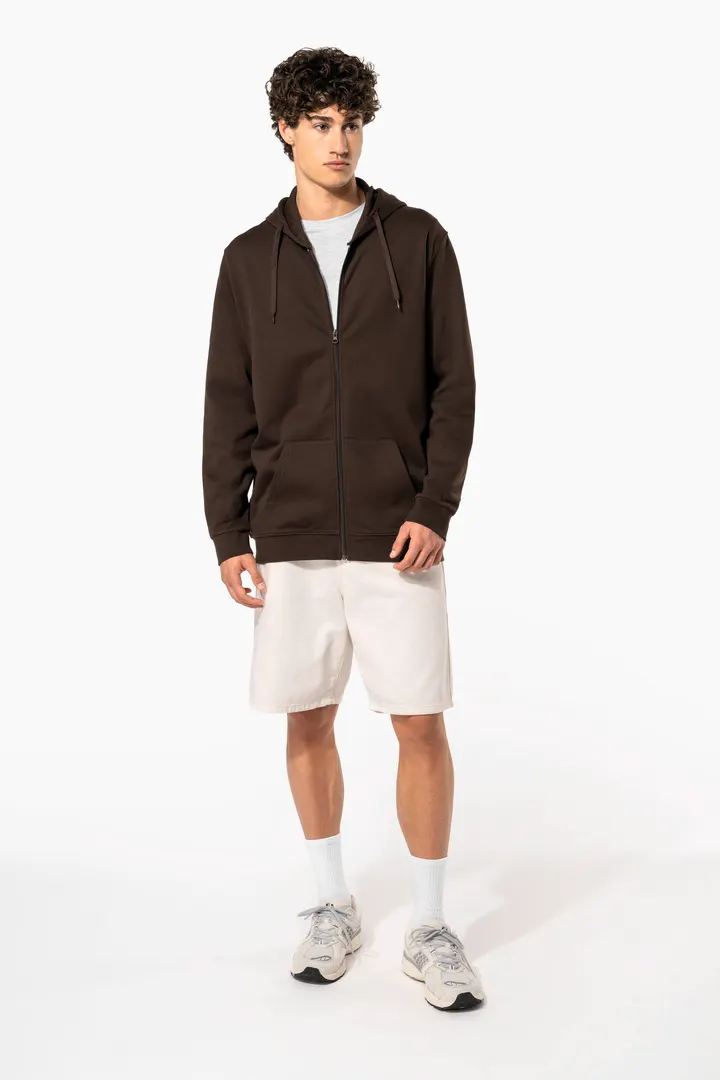 Sweat-shirt zippé capuche unisexe 3