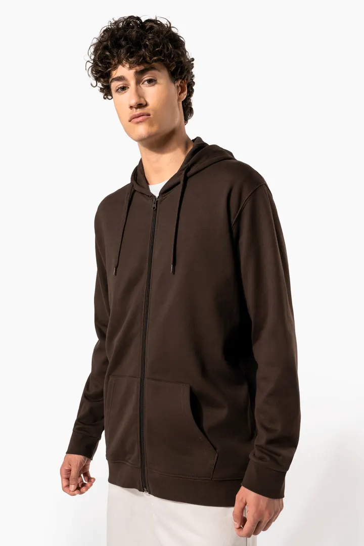 Sweat-shirt zippé capuche unisexe 4
