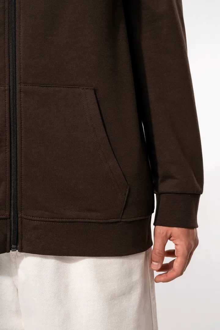 Sweat-shirt zippé capuche unisexe 7