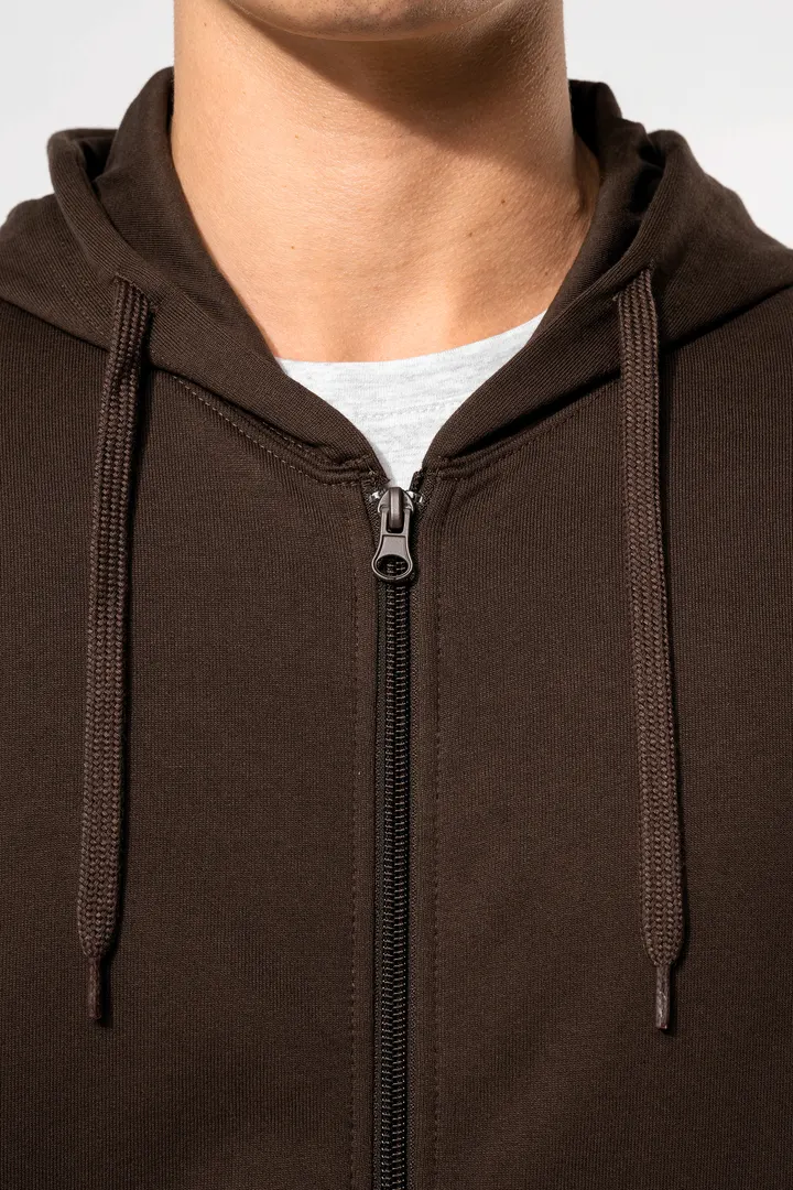 Sweat-shirt zippé capuche unisexe 8