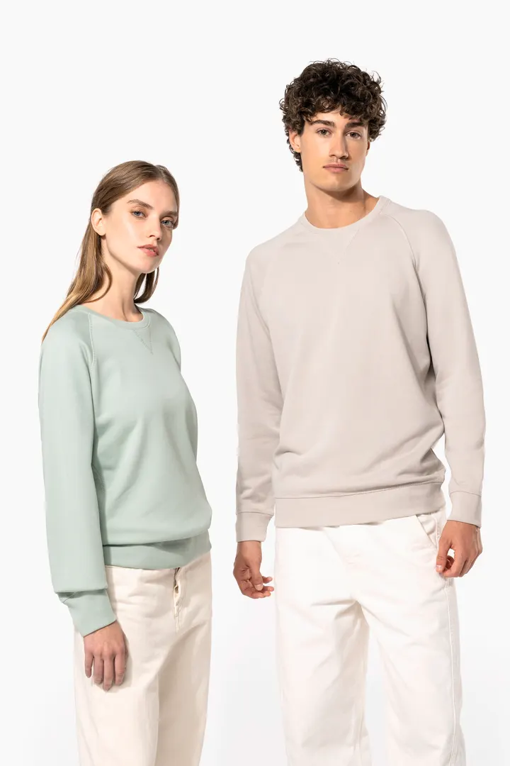 Herren Sweatshirt BIO-BAUMWOLLE Rundhalsausschnitt Raglanärmel 12
