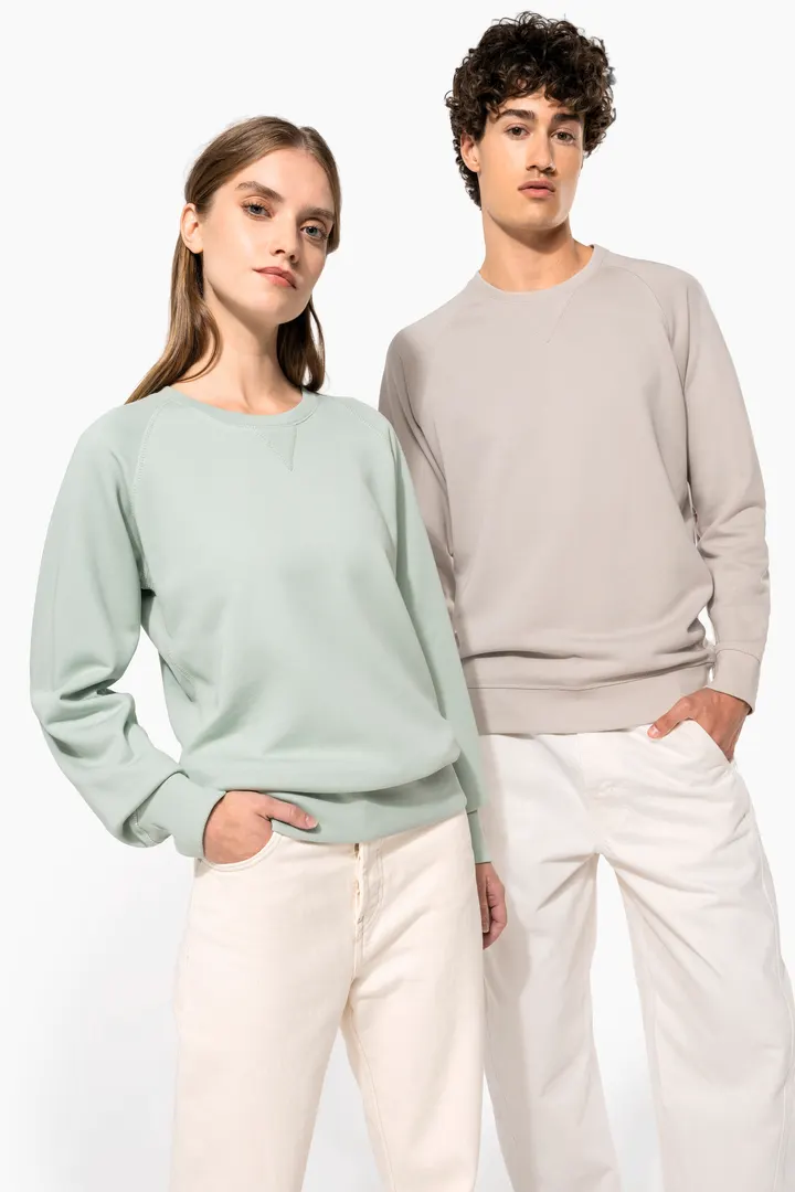 Herren Sweatshirt BIO-BAUMWOLLE Rundhalsausschnitt Raglanärmel 13