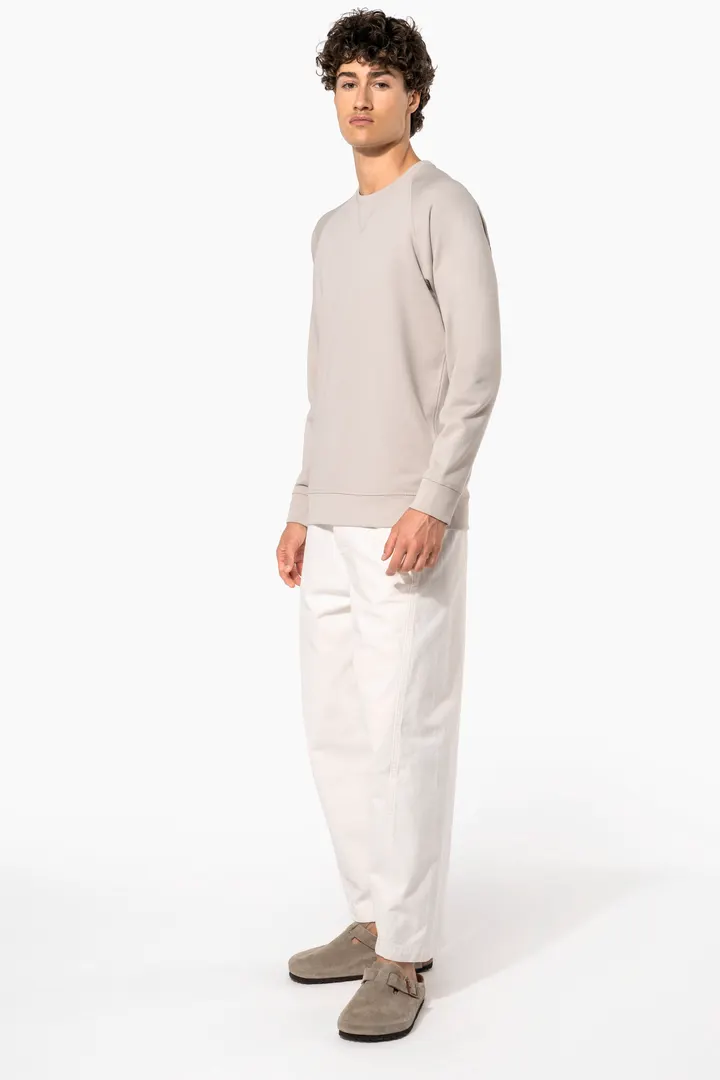 Herren Sweatshirt BIO-BAUMWOLLE Rundhalsausschnitt Raglanärmel 3