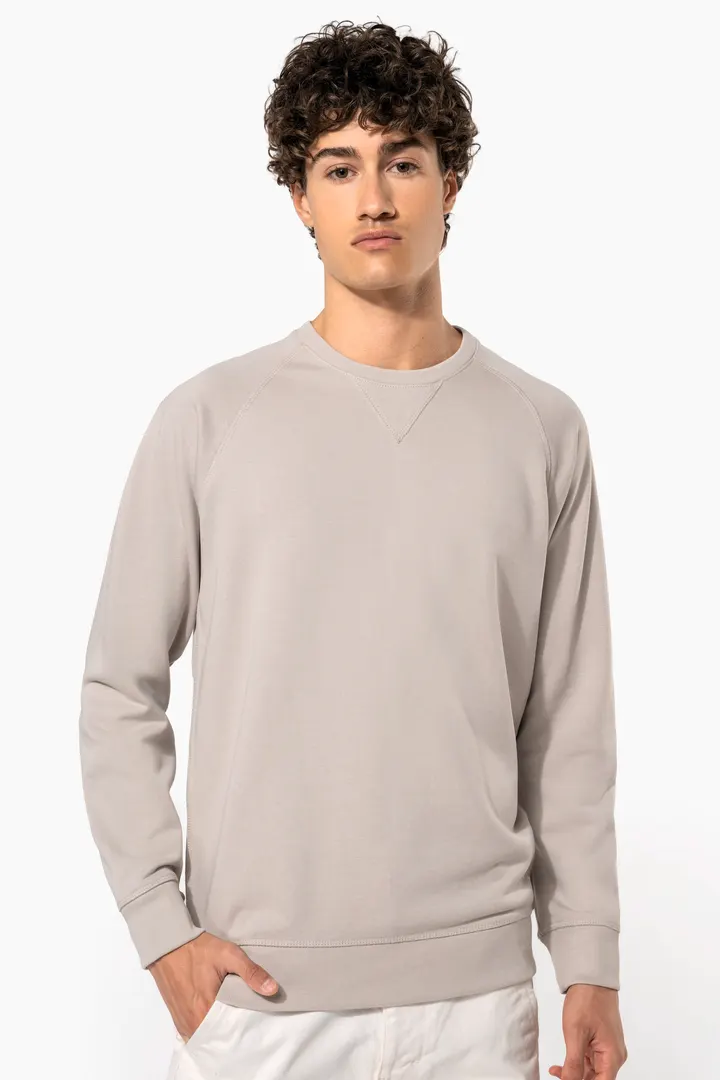 Herren Sweatshirt BIO-BAUMWOLLE Rundhalsausschnitt Raglanärmel 5
