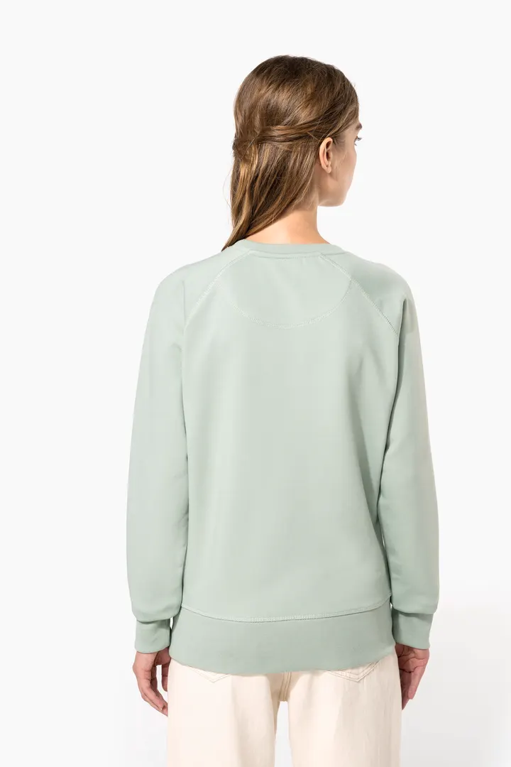 Damen Sweatshirt BIO-BAUMWOLLE Rundhalsausschnitt Raglanärmel 5