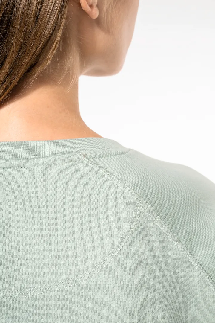 Damen Sweatshirt BIO-BAUMWOLLE Rundhalsausschnitt Raglanärmel 6