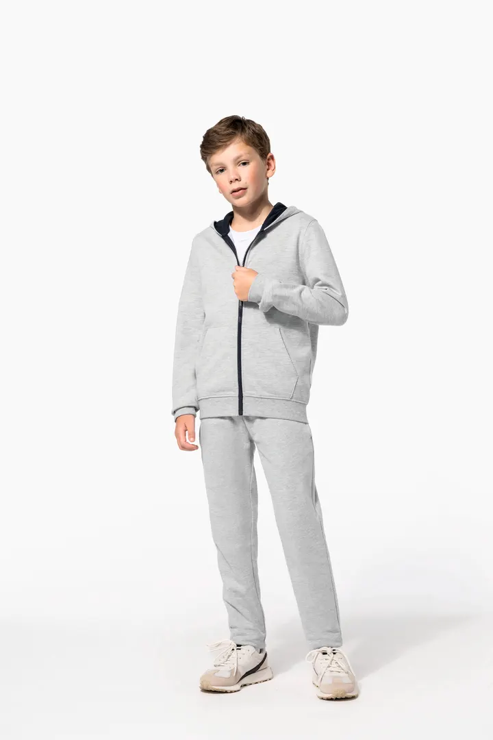 Kinder KAPUZENSWEATSHIRT mit Reißverschluss 20