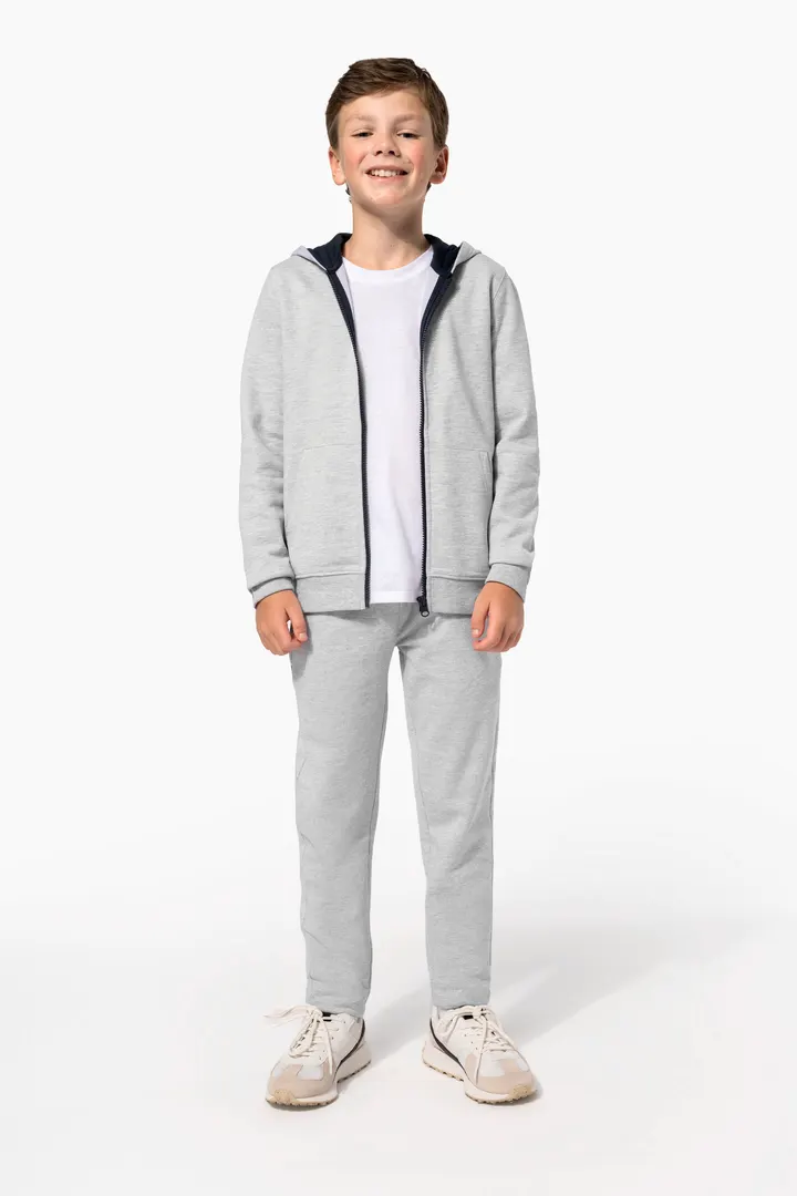 Kinder KAPUZENSWEATSHIRT mit Reißverschluss 23