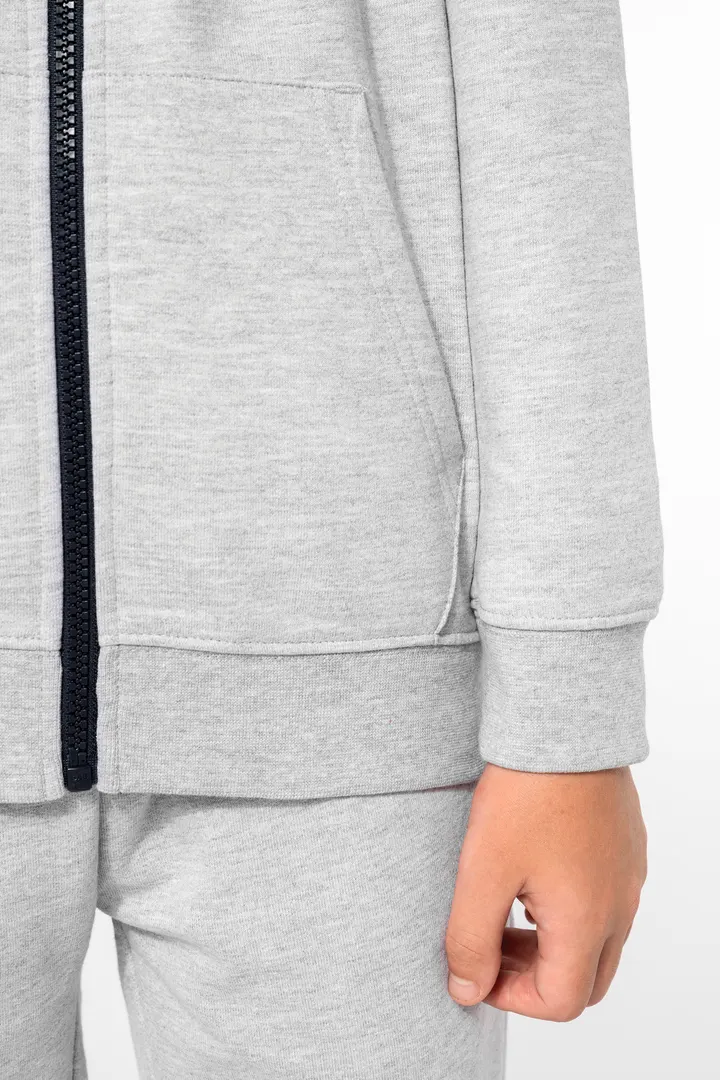 Kinder KAPUZENSWEATSHIRT mit Reißverschluss 24