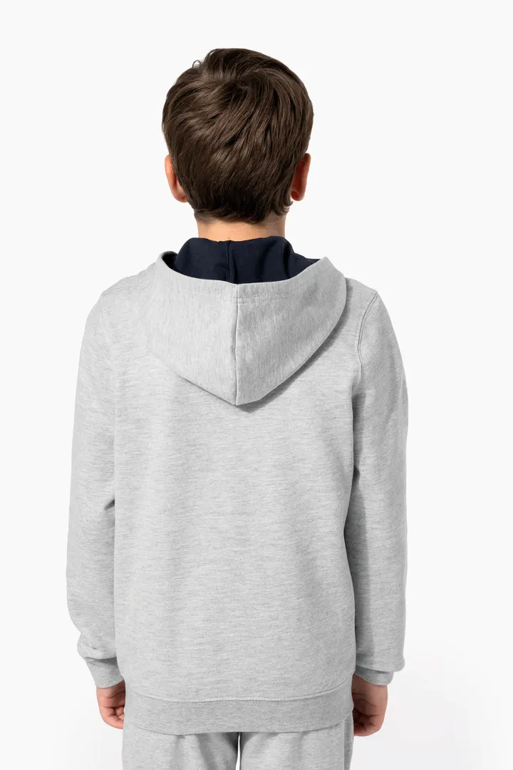 Kinder KAPUZENSWEATSHIRT mit Reißverschluss 27
