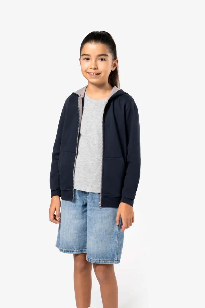 Kinder KAPUZENSWEATSHIRT mit Reißverschluss 4