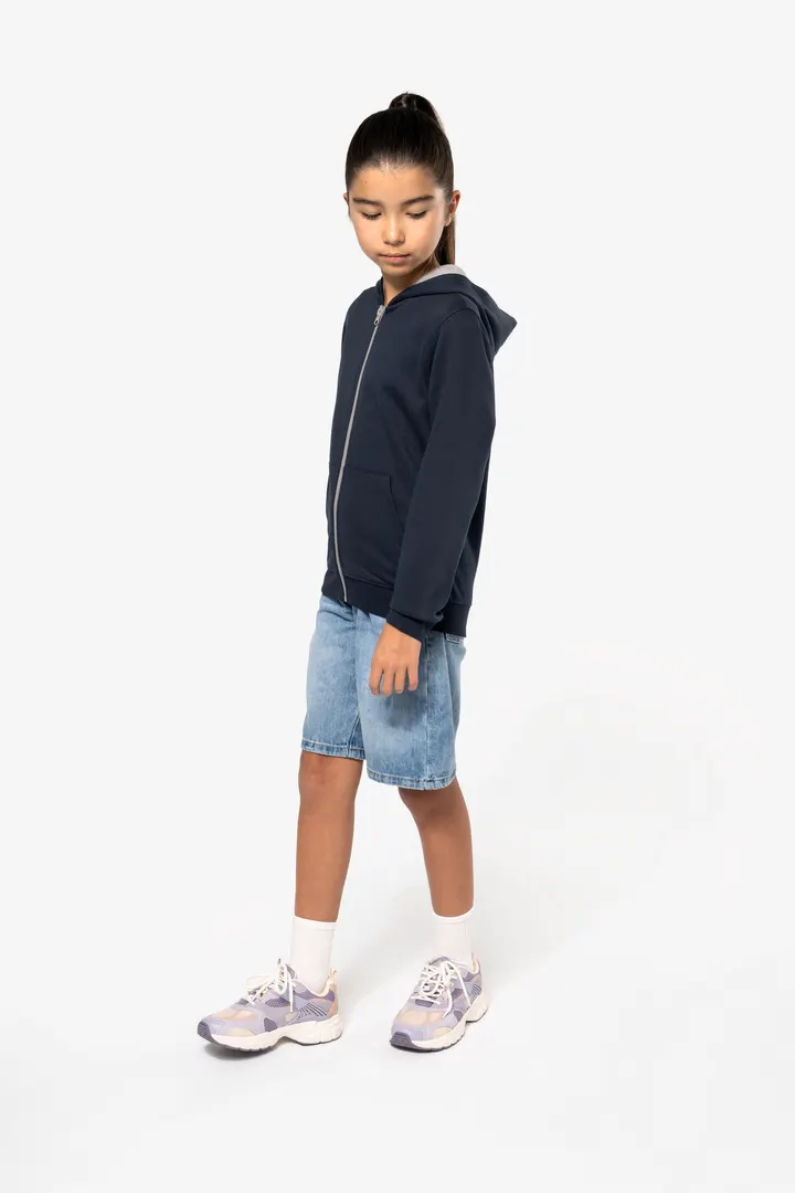 Kinder KAPUZENSWEATSHIRT mit Reißverschluss 6