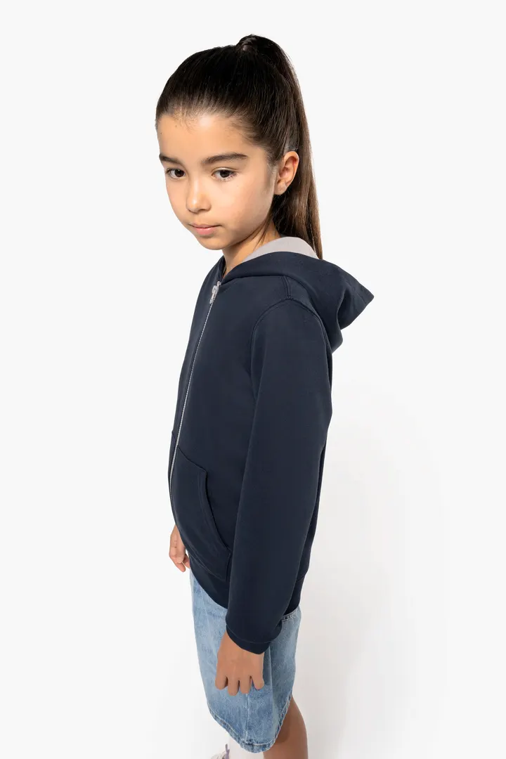 Kinder KAPUZENSWEATSHIRT mit Reißverschluss 8