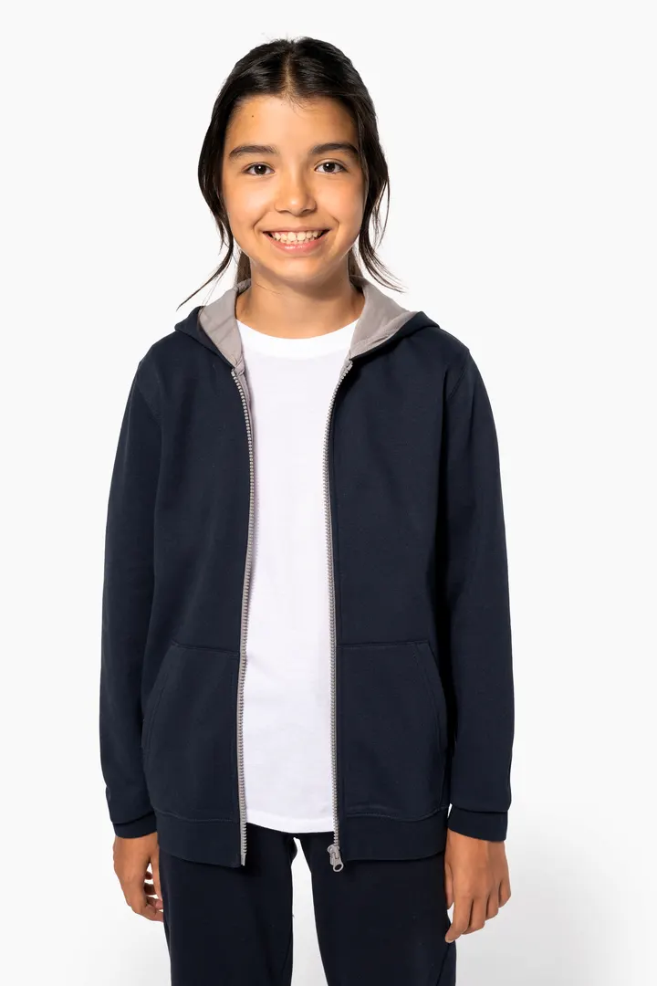 Kinder KAPUZENSWEATSHIRT mit Reißverschluss 7