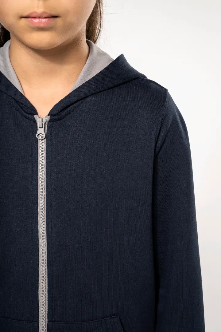 Kinder KAPUZENSWEATSHIRT mit Reißverschluss 12