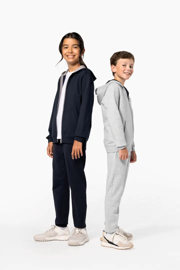 Kinder KAPUZENSWEATSHIRT mit Reißverschluss 11