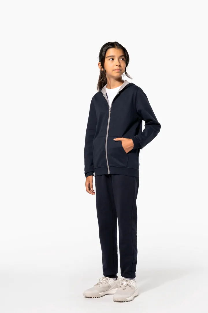 Kinder KAPUZENSWEATSHIRT mit Reißverschluss 17