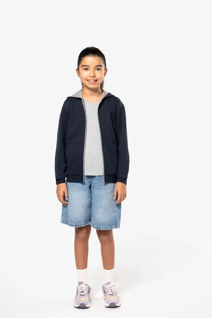 Kinder KAPUZENSWEATSHIRT mit Reißverschluss 2