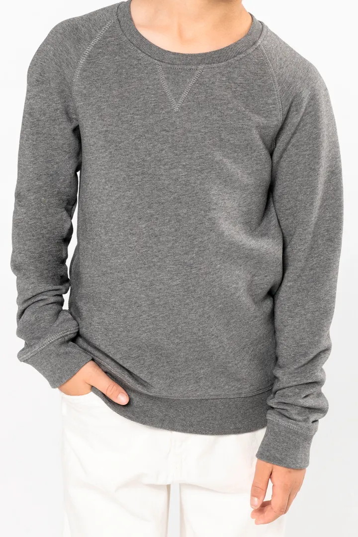 Bio-Sweatshirt für Kinder mit Raglanärmeln 2