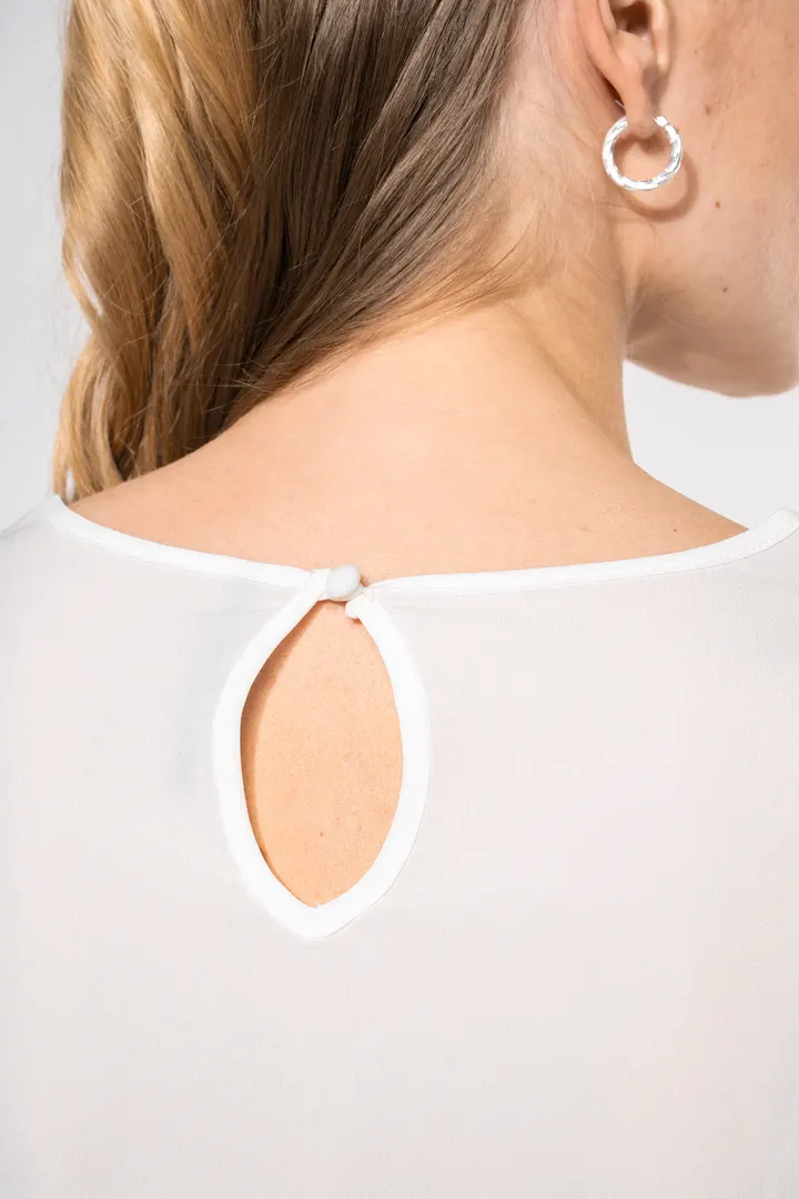Langarm-Kreppbluse für Damen 9