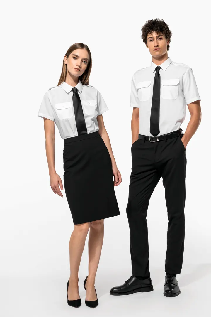 Chemise pilote manches courtes homme 11
