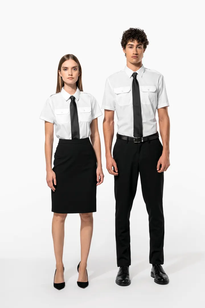 Chemise pilote manches courtes homme 12