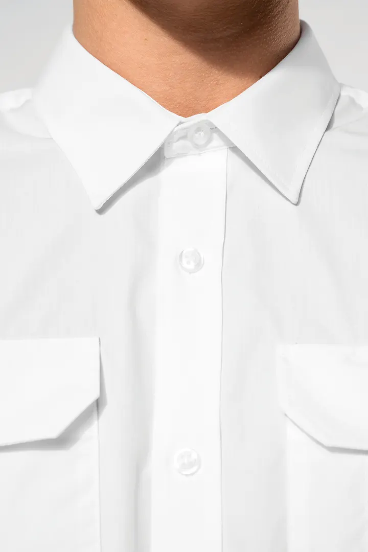 Chemise pilote manches courtes homme 4