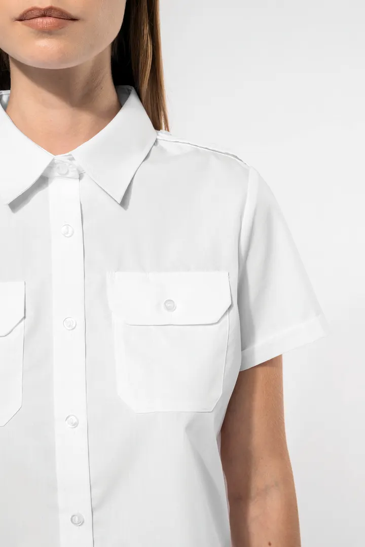 Kurzarm-Pilotenhemd für Damen 6
