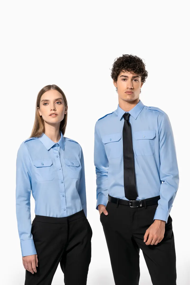 Langarm-Pilotenhemd für Damen 11