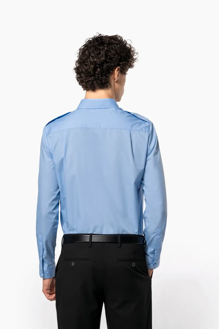 Chemise pilote manches longues homme 7