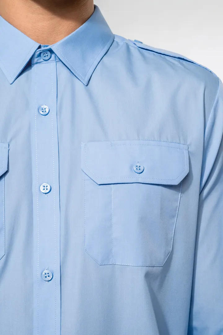 Chemise pilote manches longues homme 8