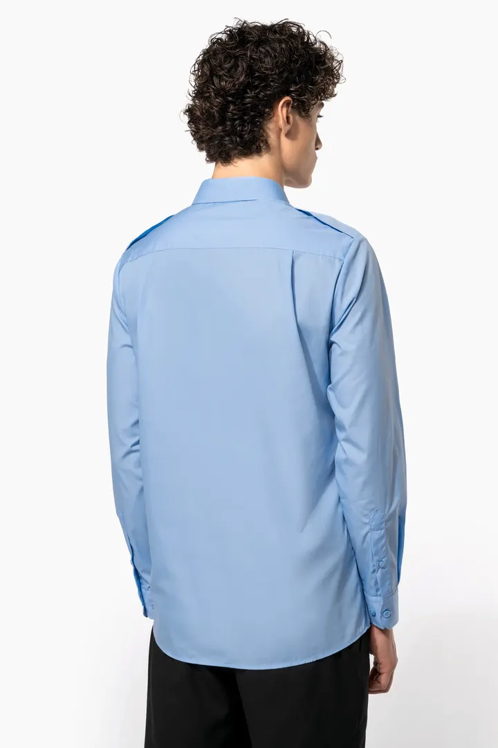 Chemise pilote manches longues homme 9